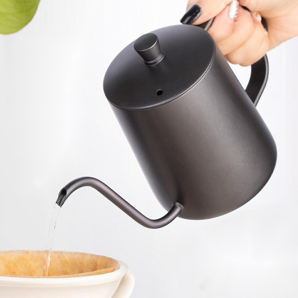 Pour Over Coffee Pot Metal Coffee Kettle Long Spout Coffee Kettle Office  Tea Kettle(600ml)