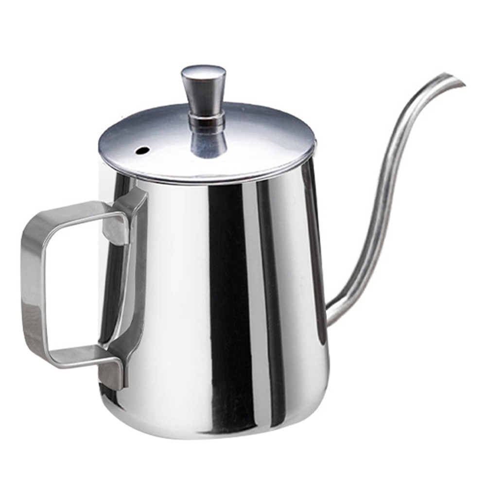 Tetera de acero inoxidable, tetera de té con agua fría para hacer y servir  bebidas de té con leche, 20 onzas (20 onzas)