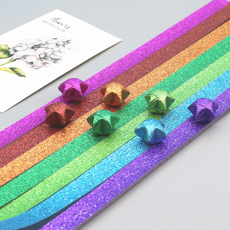 Star Origami Paper Rainbow Gradient Lucky Star Paper - Temu