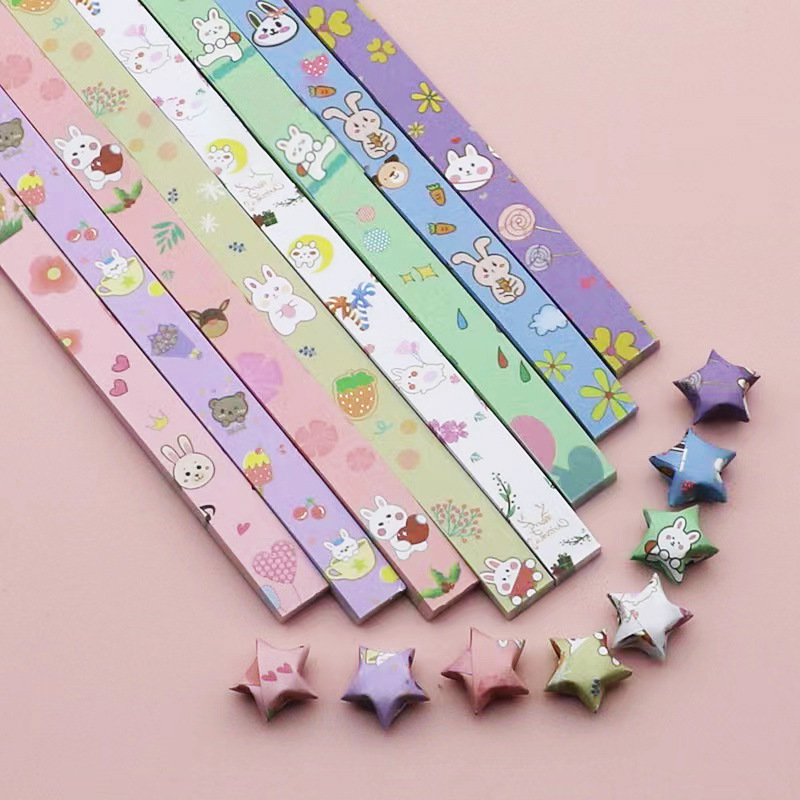 540 PCS/Pack Gradual Pink Origami Star Paper Strips - Fold Lucky Star  Paper, DIY Homemade Art Craft Paper
