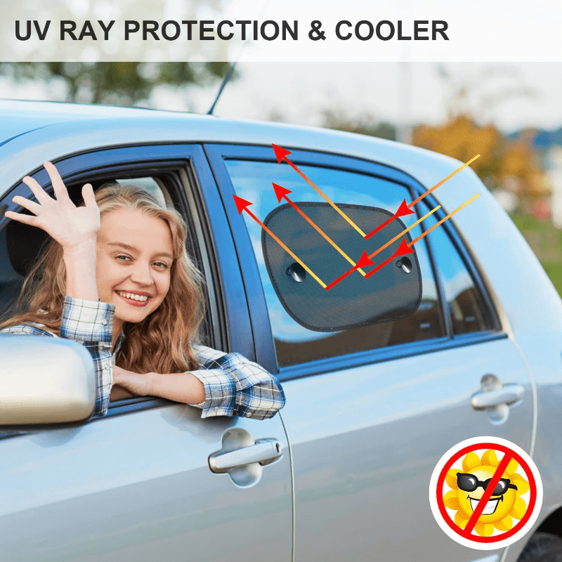 Auto-Sonnenschutz, 2 Packungen Auto-Fensterschutz Für Autofenster,  Sonnenschutz Und UV-Schutz Für Kinder/Erwachsene/Haustiere – 50,8 Cm X  30,48 Cm, Pa