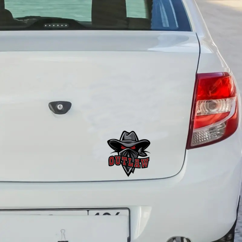 Outlaw Western Cowboy Car Stickers For Laptop Water Bottle - Temu