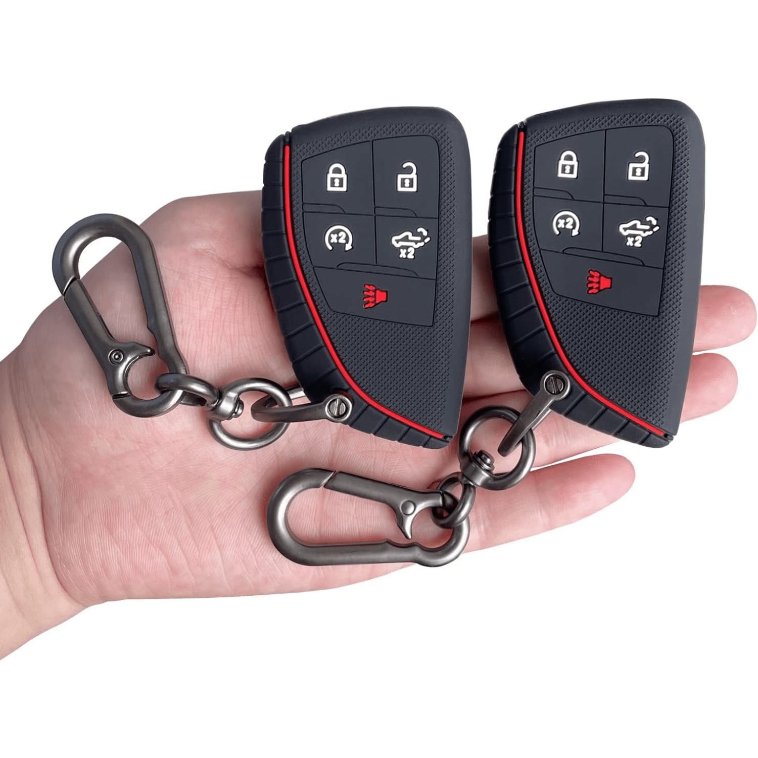  OLLEN 5-Button TPU Key Fob Cover, Fit for GMC Acadia 2017-2023,  for Terrain 2018-2023, Fit for Sierra 2019-2023, for Chevy Silverado  2019-2022, Full Protection Soft TPU Key Case, with Keychain, Black :  Automotive