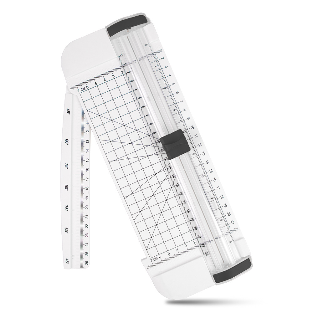 Paper Cutter A5 Paper Trimmer Scrapbooking Tool with Finger Protection  Slide Ruler