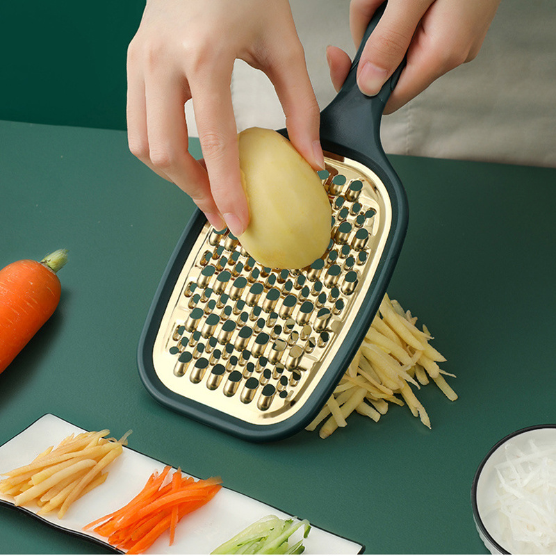 1pc Stainless Steel Multifunction Grater, Modern Manual Vegetable Grater  For Kitchen