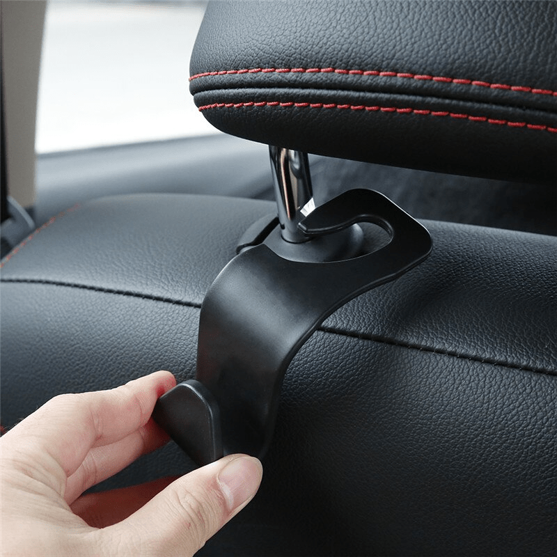 4pcs Car Back Seat Headrest Organiser Hanger Storage Hooks