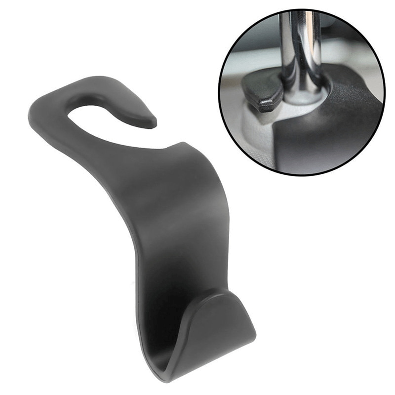 4pcs Car Back Seat Headrest Organiser Hanger Storage Hooks