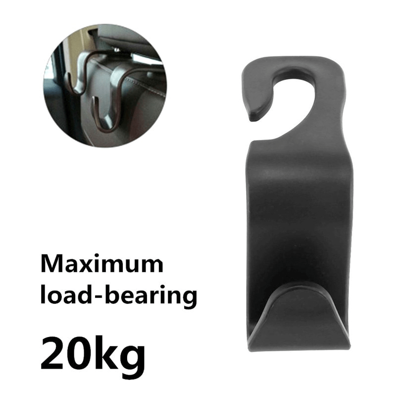 4pcs Car Back Seat Headrest Organiser Hanger Storage Hooks