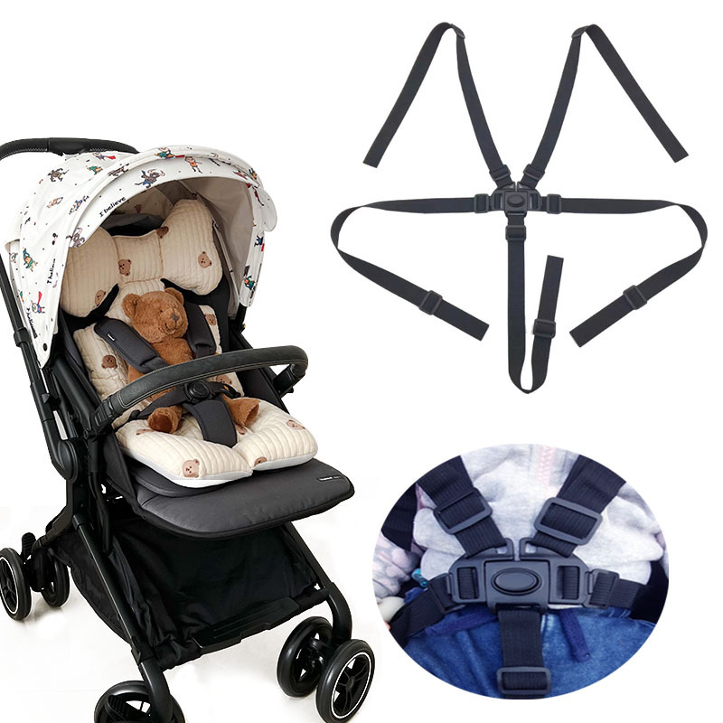 Harnais universel 5 points pour bébé, ceintures de sécurité pour poussette,  chaise haute, Buggy pour enfants