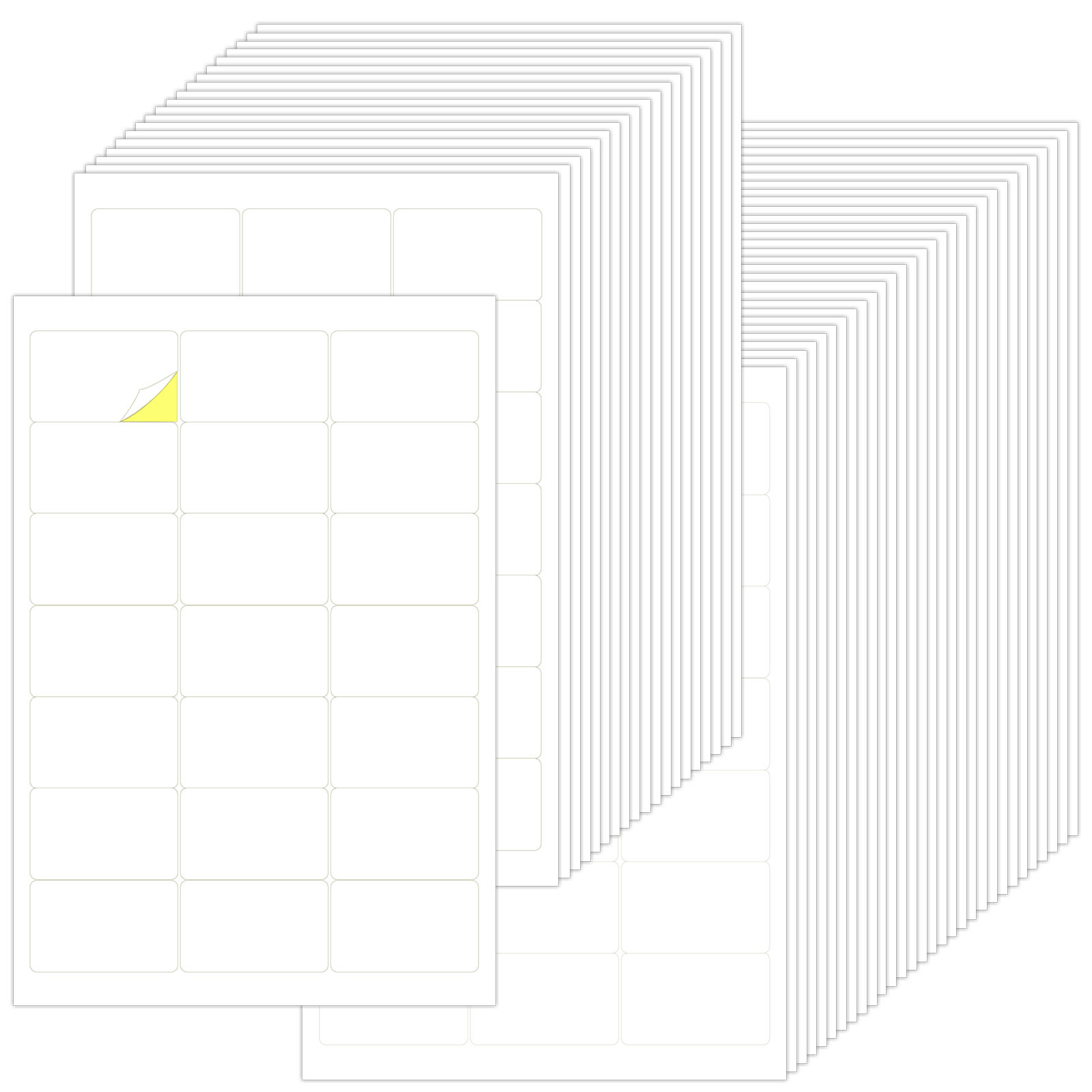 Rillprint - 2100 etiquetas autoadhesivas | 21 etiquetas adhesivas | 21  etiquetas imprimibles por hoja A4 | Dirección blanca multiusos, etiqueta