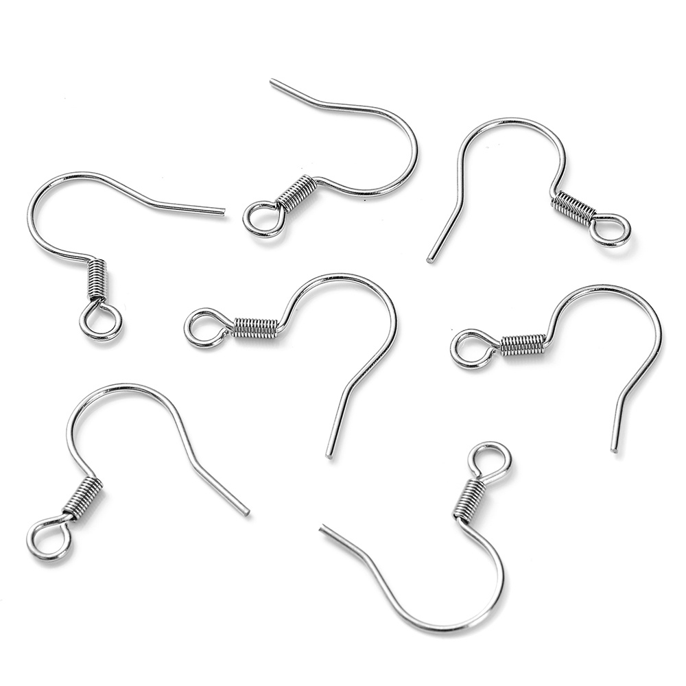Diy Stainless Steel Earring Hook Hypoallergenic Leverback - Temu
