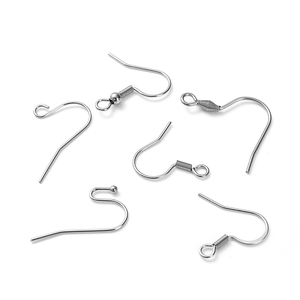 Earring Hooks Stainless Steel Earring Clasps Connectors No - Temu