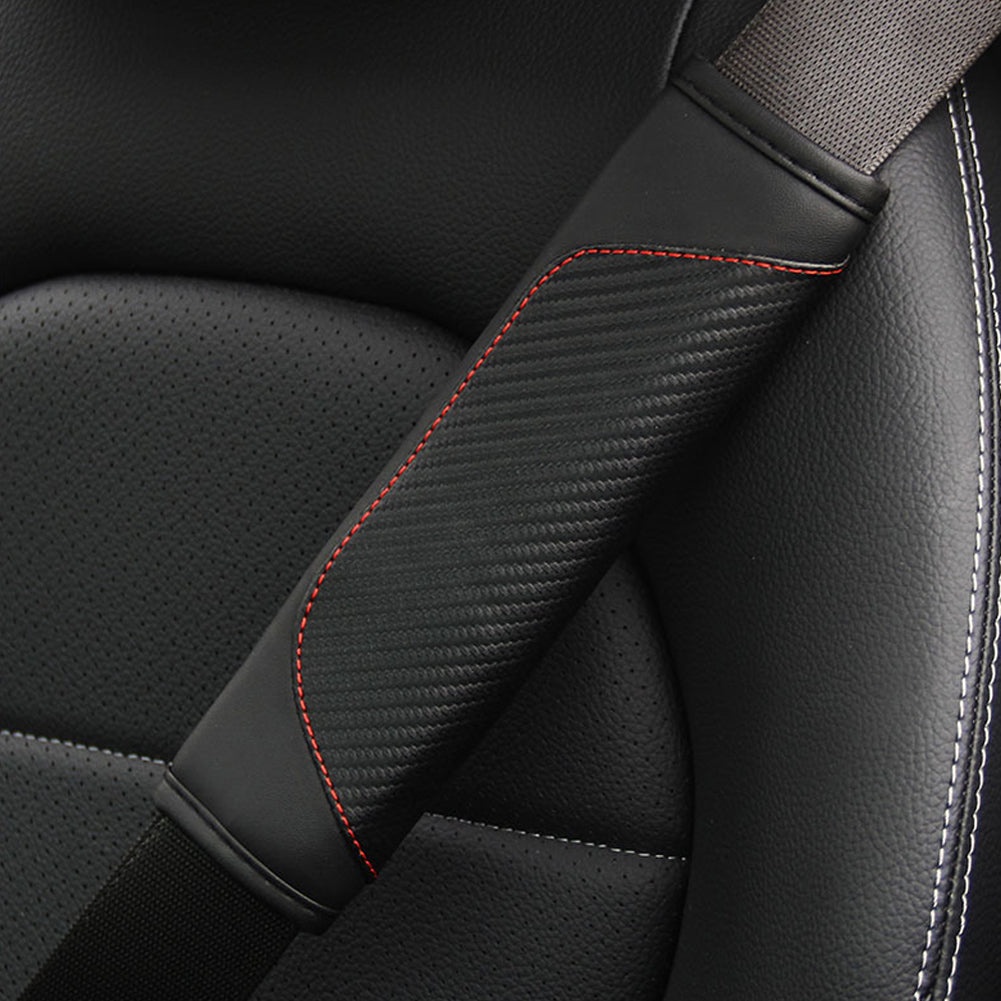 NOIR VIOLET COUVRE Volant Voiture Carbone Fibre Cuir Protection