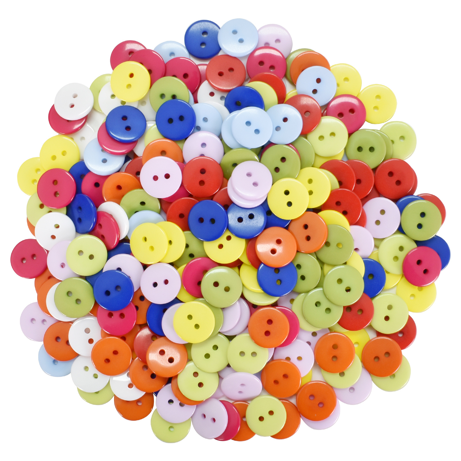 660pcs Buttons Mixed Resin Buttons Assorted Colorful Buttons Plastic Round  Ridge 2/4/6 Holes Sewing Buttons