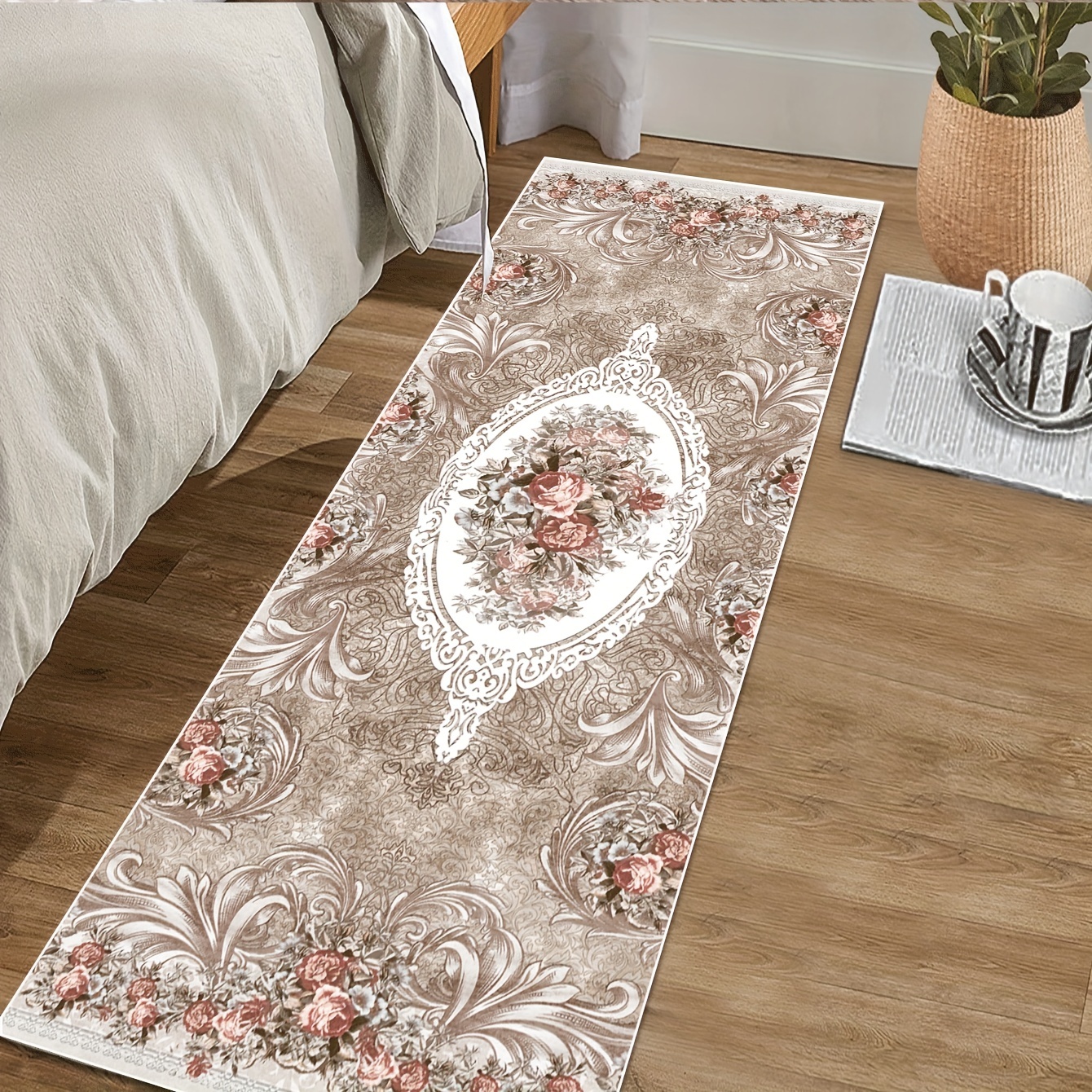 Snailhome Vintage Rugs for Living Room, Traditional Floral Area Rug, Soft &  Durable Indoor Carpet Rug for Home Decor 