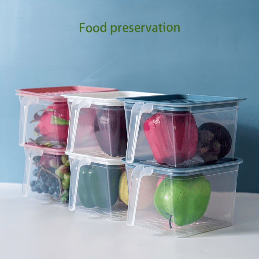 Refrigerator Storage Box With Flip Lid And Multiple - Temu