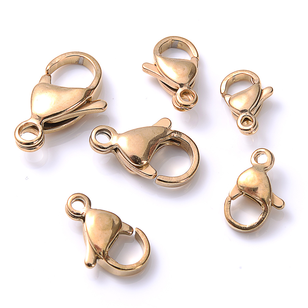10 Pcs Gold & Silver Plated Lobster Clasp Hooks for Necklace&Bracelet Chain  DIY Fashion Jewelry Findings