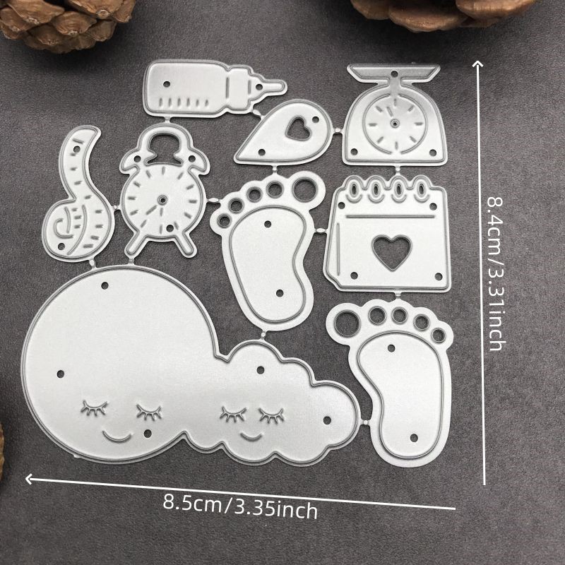 New Baby Series Decoration Diy Craft Metal Cutting Die Scrapbook Embossed Paper Card Album Craft Template Stencil Dies