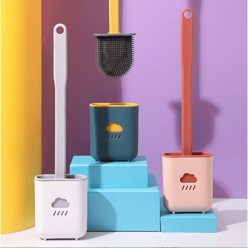 Silicone Wall-mounted Toilet Cleaning Brush