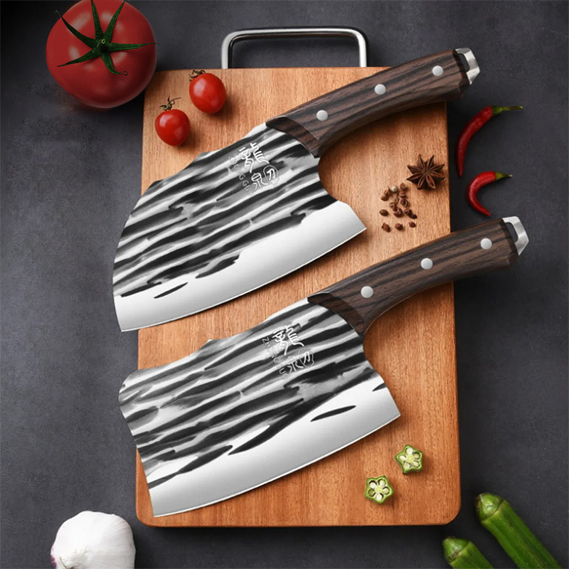 Forged Bone Cleaver - Heavy Duty Meat Cleaver - Stianless Steel Bone  Cutting Knife - Forged Professional Butcher Knife