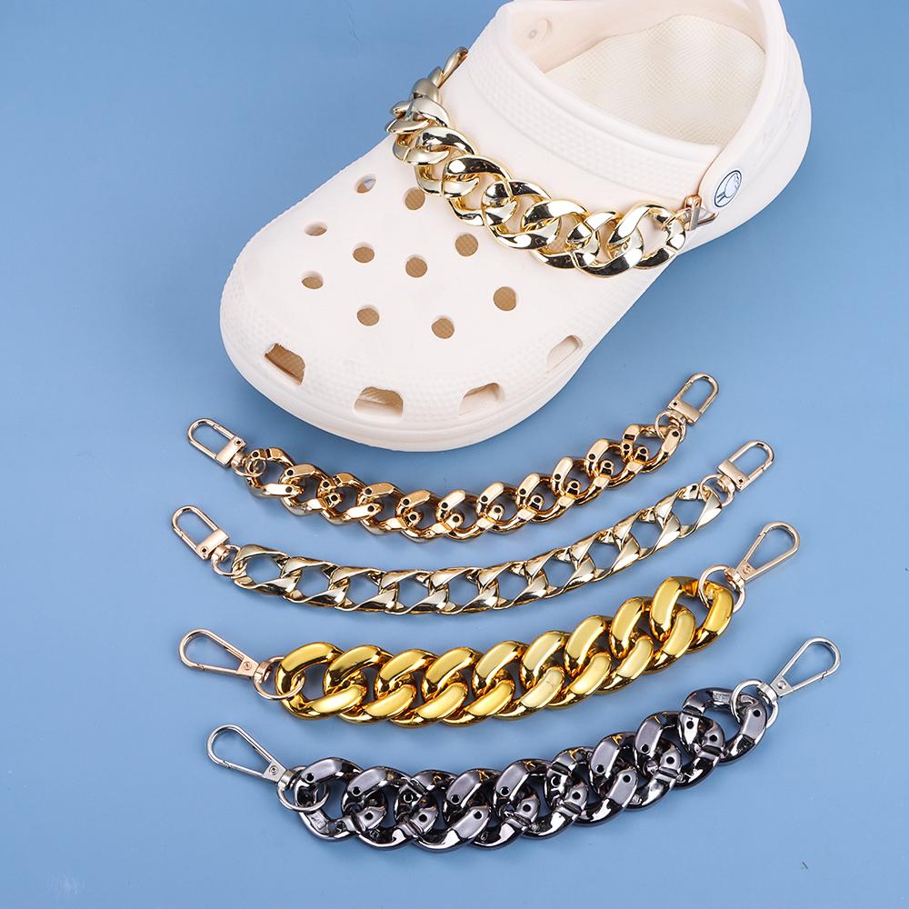 Rhinestone Bling Shoes Charm Glitter Patches For Croc Charms Crystal  Rhinestone Metal Chain Shoes Accessories Diy Buckle Pearl Shoes Flower  Decorations - Temu