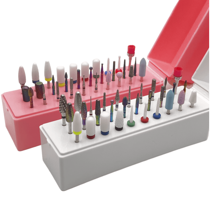 

Kit De 30 Forets À Ongles Avec Support, Ensemble De Têtes De Vernis À Ongles Avec Récipient, Pour Enlever La Peau Morte Et Le Cocon Dur