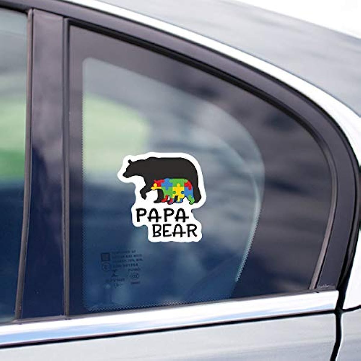 Papa Bear Vinyl Decal Sticker | Cars Trucks Vans SUVs Windows Walls Cups  Laptops | White | 5.5 Inch | KCD2399