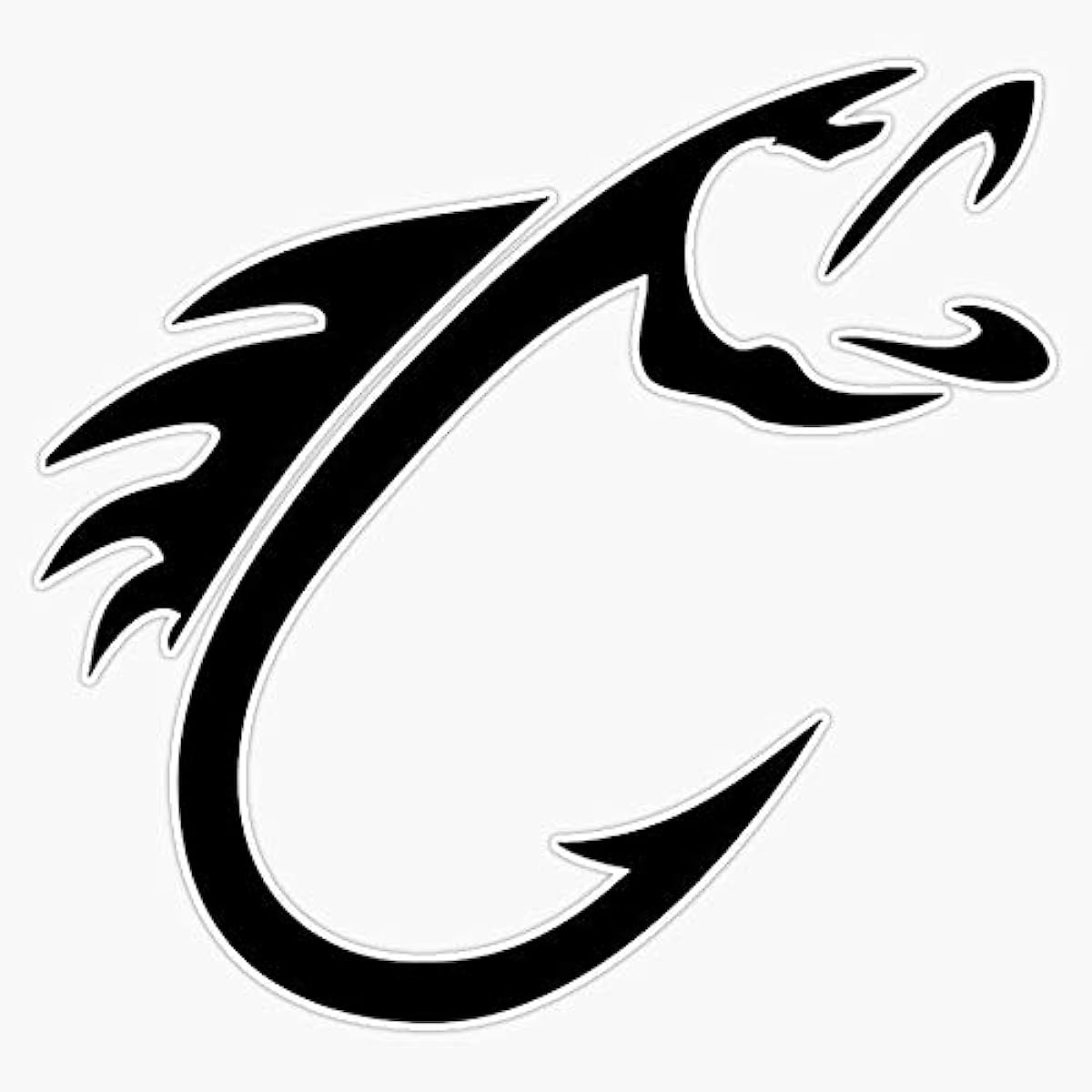 Bass Fish Sticker Decal Fishing Bumper Fish Auto Decal Car - Temu