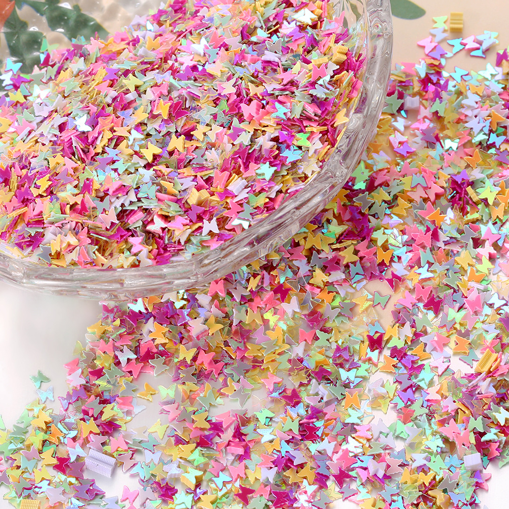 Colorful Heart Confetti in 4mm  Mini Heart Sequin Sprinkles