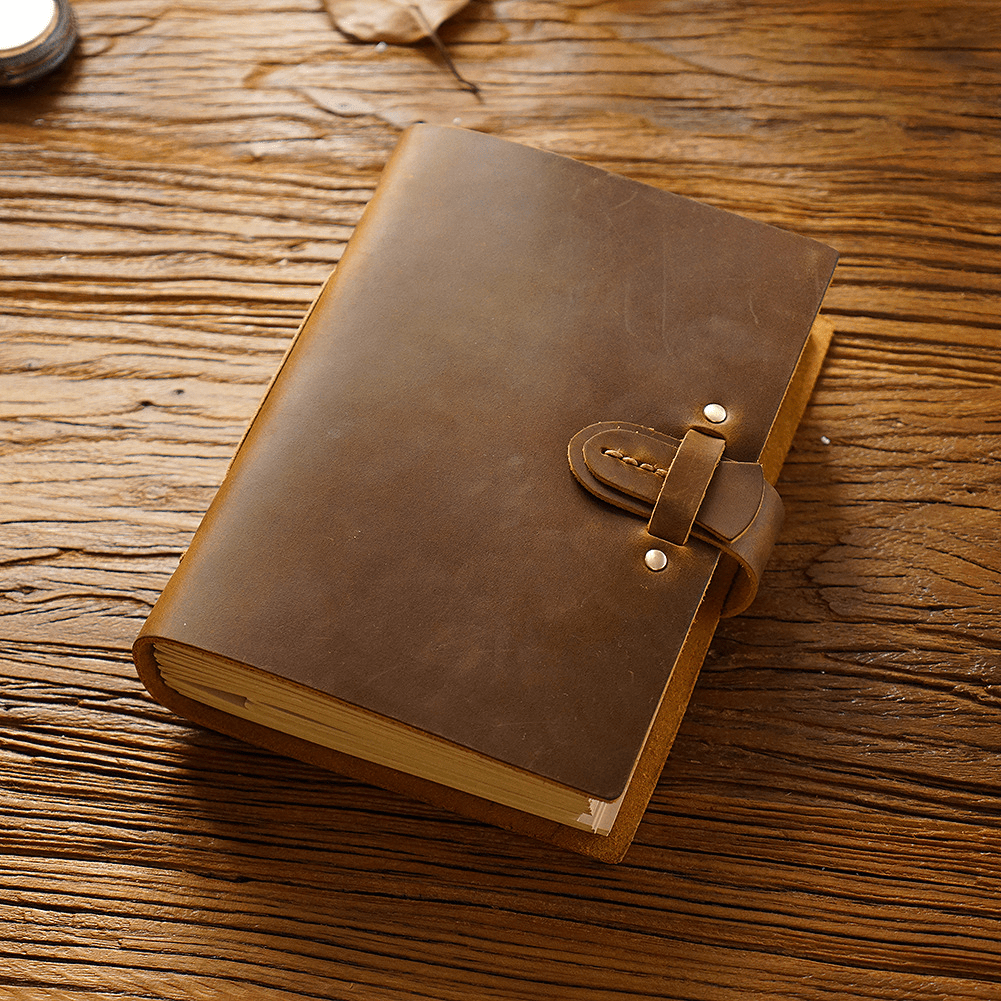 Vintage Leather Sketch Book Handmade Journal Notebook For - Temu