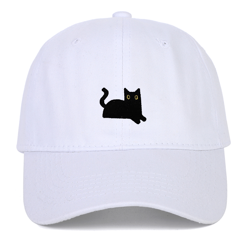 1pc Black Cat Embroidery Soft Top Baseball For Men And Women Summer Sun Hat  For Outdoor, Shop Now For Limited-time Deals