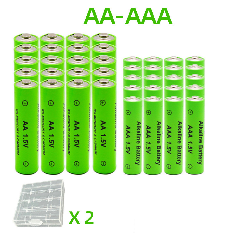 

8 piles alcalines rechargeables, piles AA-AAA, 1.5 V 1200-1000 mAh