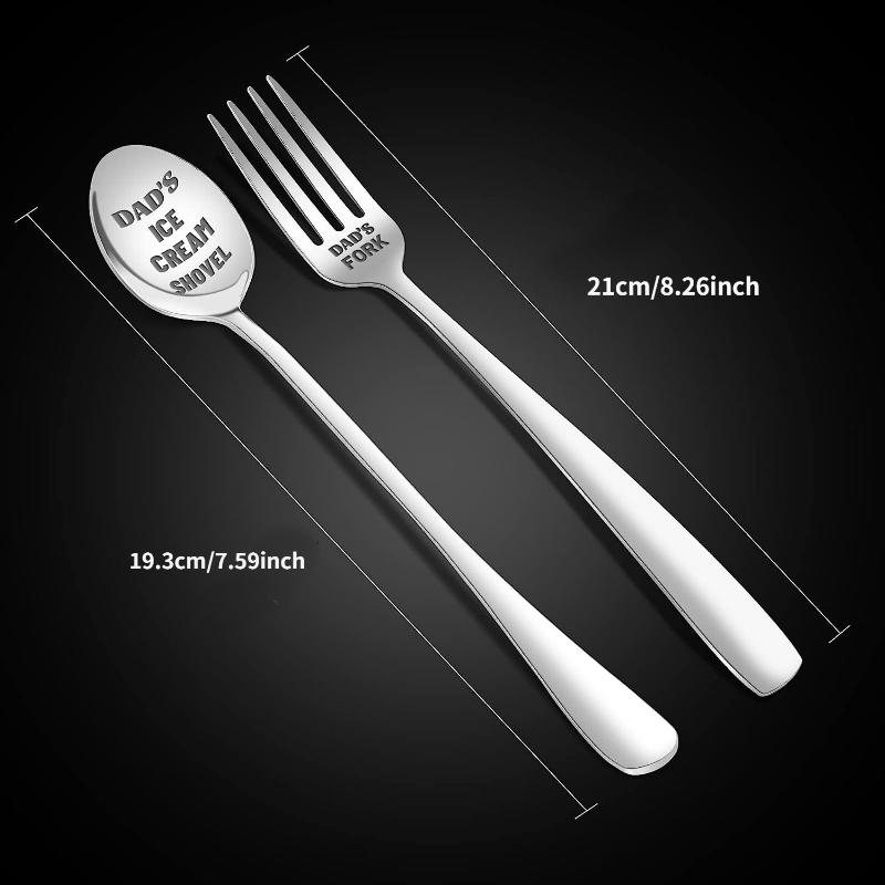 PRSTENLY Anniversary Wedding Gifts for Him Her, His and Hers Gifts Engraved  Ice Cream Spoon, 2 Pcs Personalized Spoon Stainless Steel Birthday  Engagement Couple Gifts