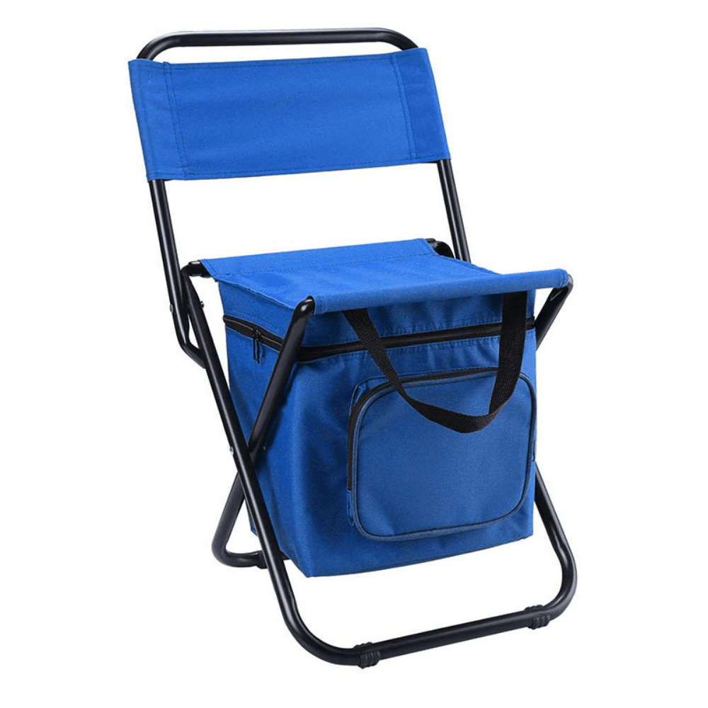 1pc Fishing Chair With Cooler Bag Outdoor Portable Folding Chair Compact  Fishing Stool - Sports & Outdoors - Temu
