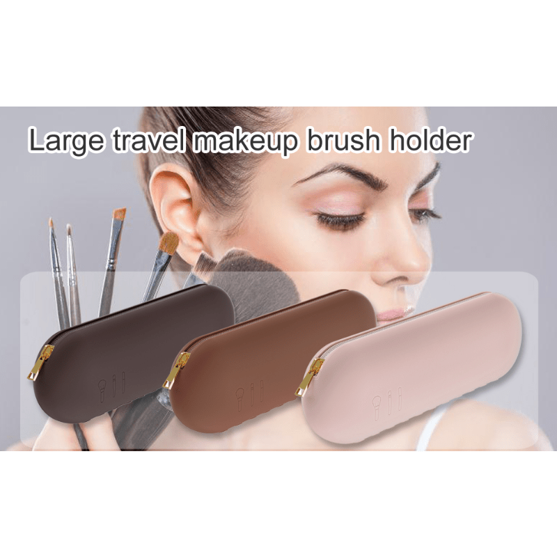 Silicone Brush Holder Makeup Brush Storage Box Portable Eye Shadow