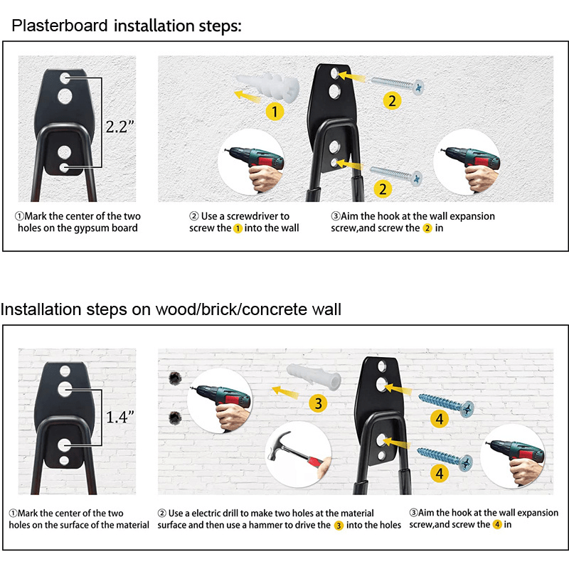 Heavy Duty Garage Hooks Non slip Coating Perfect Hanging - Temu