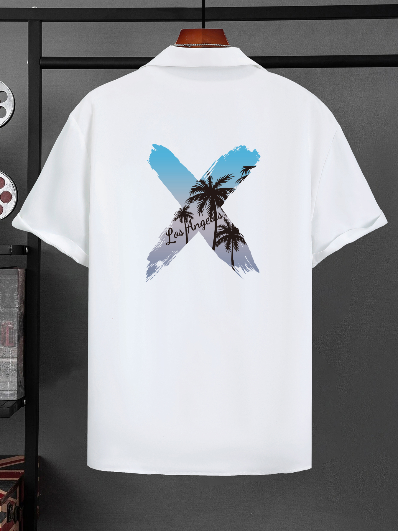 All Over Bird Print Men's T-shirt Off White