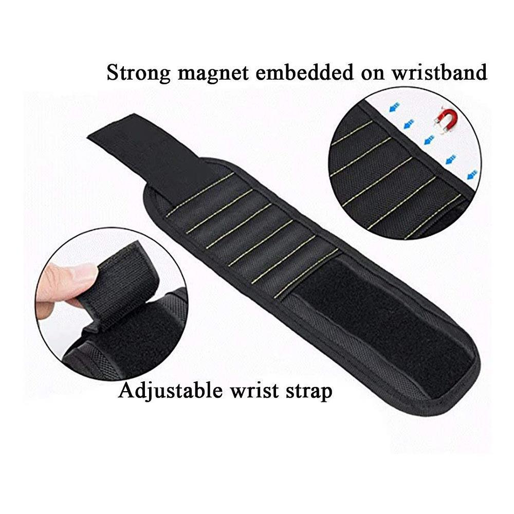 Perfect Christmas Stocking Stuffer, Magnetic Wristband Tool Belt For Holding Screws, Nails, Drill Bits And More