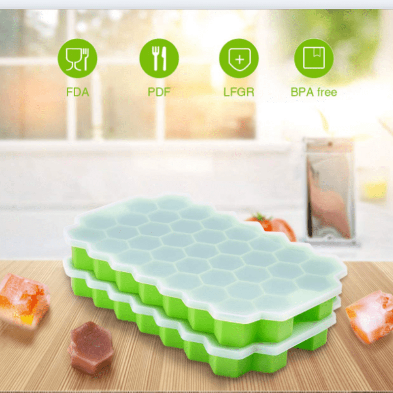 1pc Stampo Per Ghiaccio In Silicone Honeycomb Movable 37 Con - Temu Italy