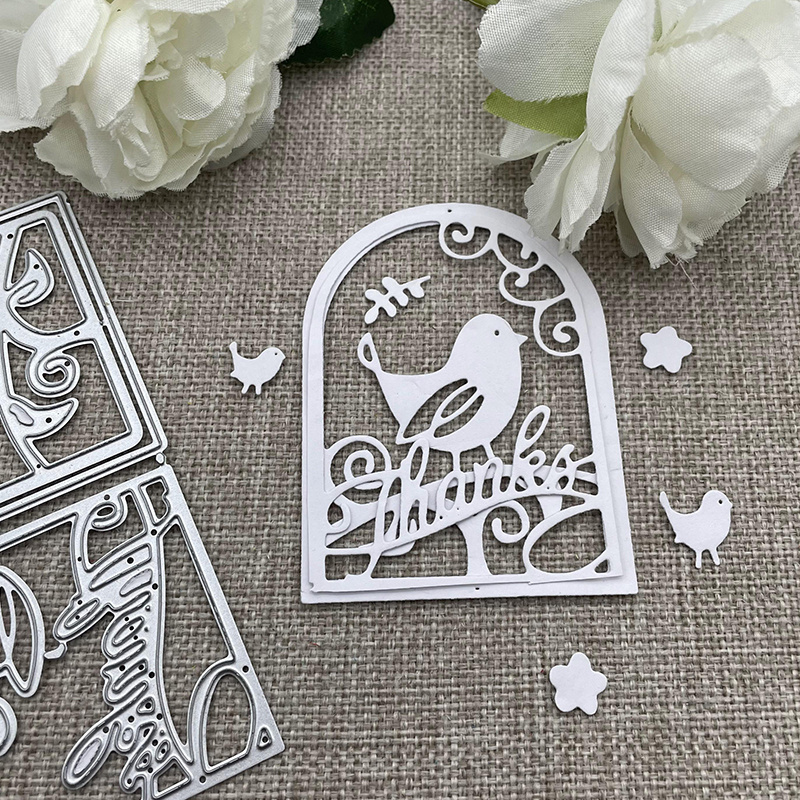 Metal Cutting Die Stencil Flower Bird Frame Die cuts For - Temu Canada