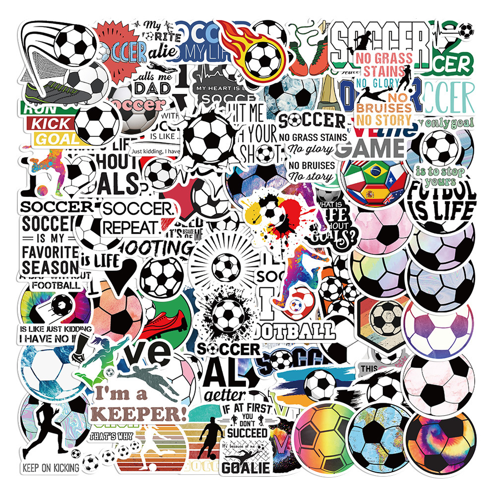 Soccer Stickers For Scrapbook, Motivational Vinyl Waterproof Stickers For Water  Bottles, Luggage, Teaching Incentives, Soccer Team Gifts For Teens And  Adults - Temu