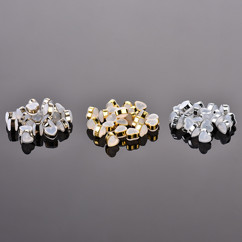 50pcs Soft Clear Heart Silicone Earring Backs Replacement