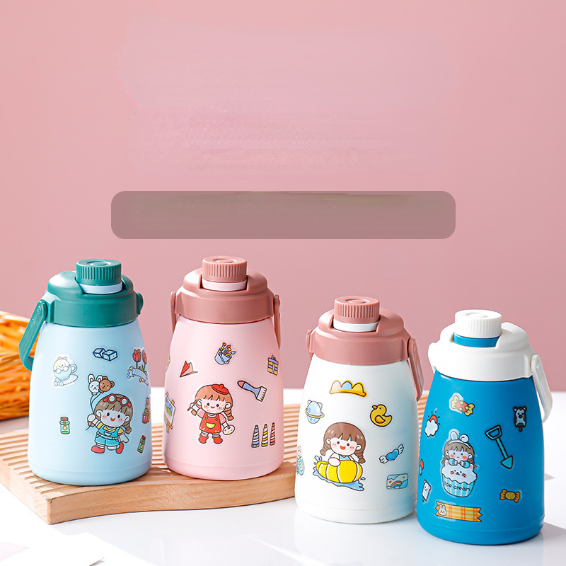 Cute Cartoon Glass Large Capacity Children's Milk Cup - Temu