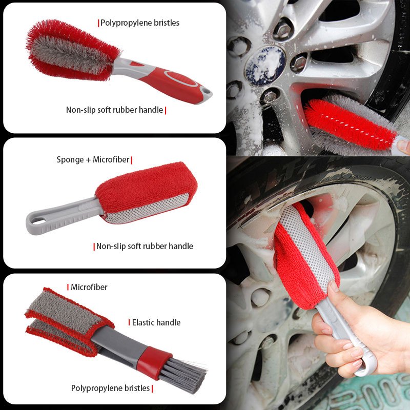 Car Cleaning Brush Set: Get Professional Auto Detailing - Temu