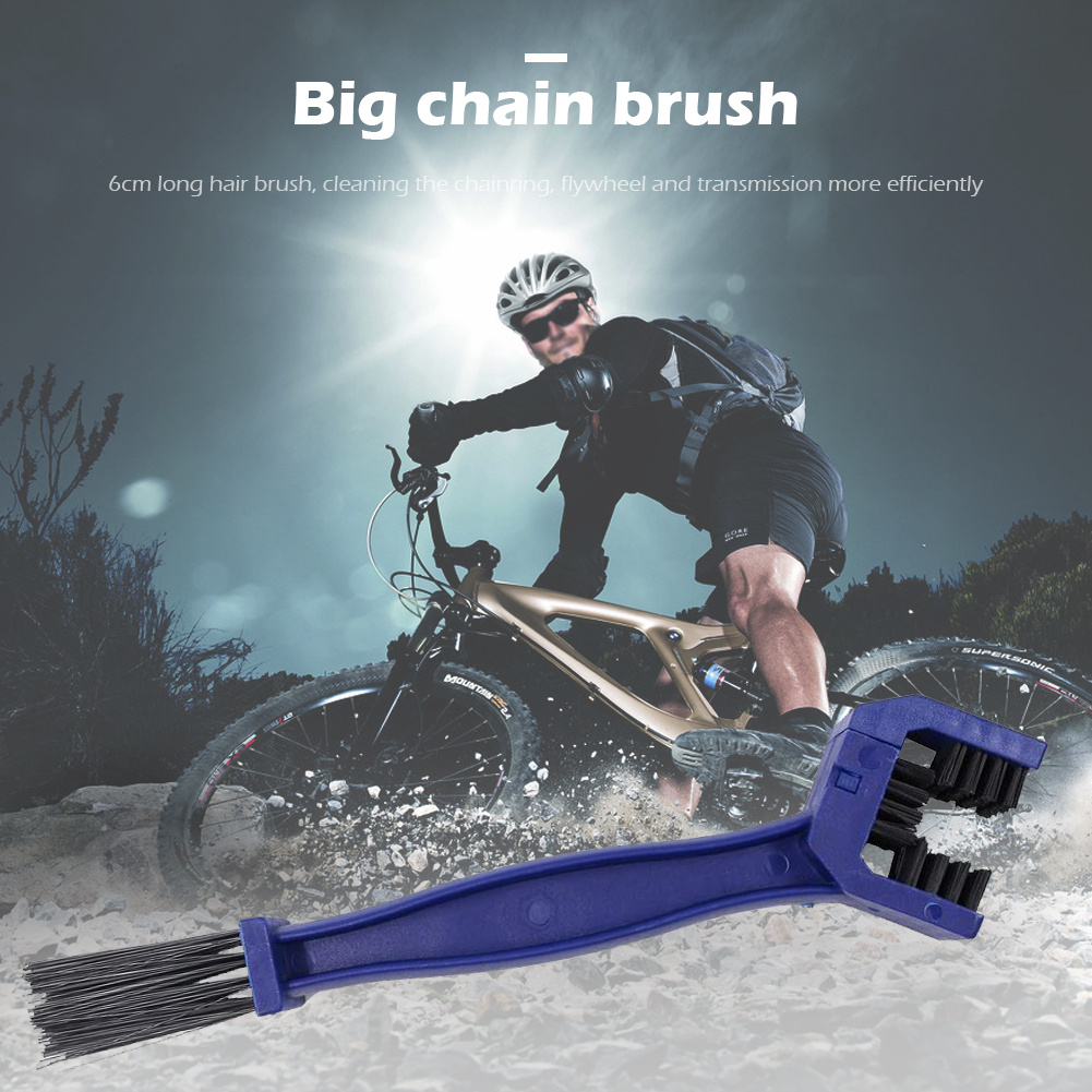 Black Red Motorcycle Chain Brush Cleaner Plastic Bike Bicycle Moto Brush  Cycling Clean Chain Cleaner Outdoor Scrubber Tool