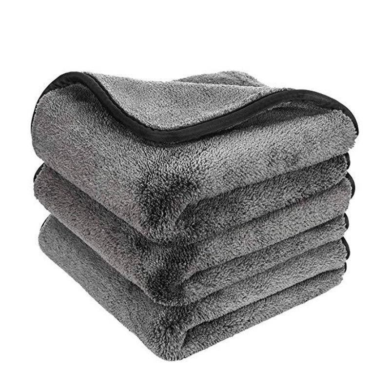 WaveX Microfiber Car Cleaning Cloth | 1200GSM Extra Large 40x80cm|  Microfiber Cloth for Car and Bike | Grey, Soft, Super Water Absorbent –  Ideal for