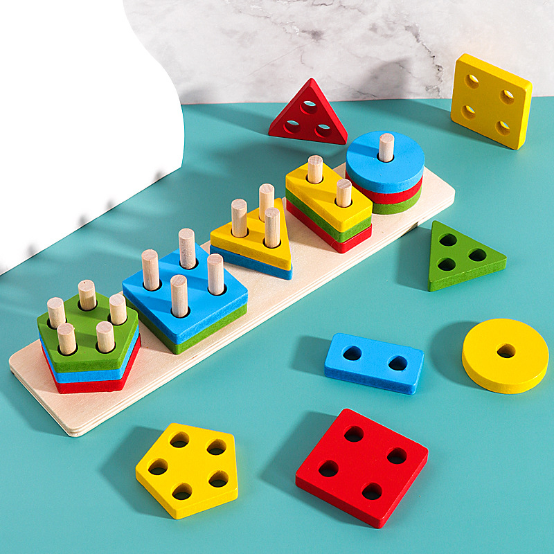 Puzzle Jouets éducatifs en bois pour les tout-petits jeu tri