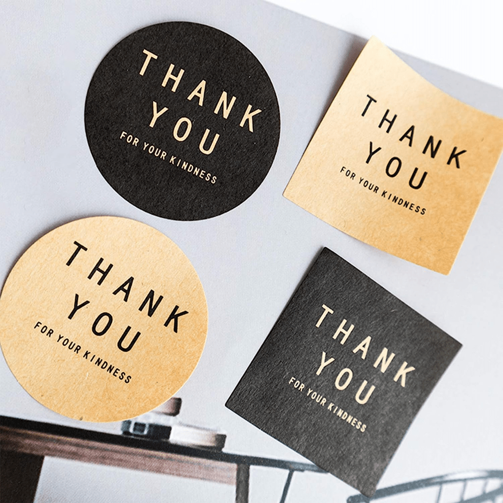 Round Labels Sticker Paper Thank You Sticker Dragees Candy - Temu