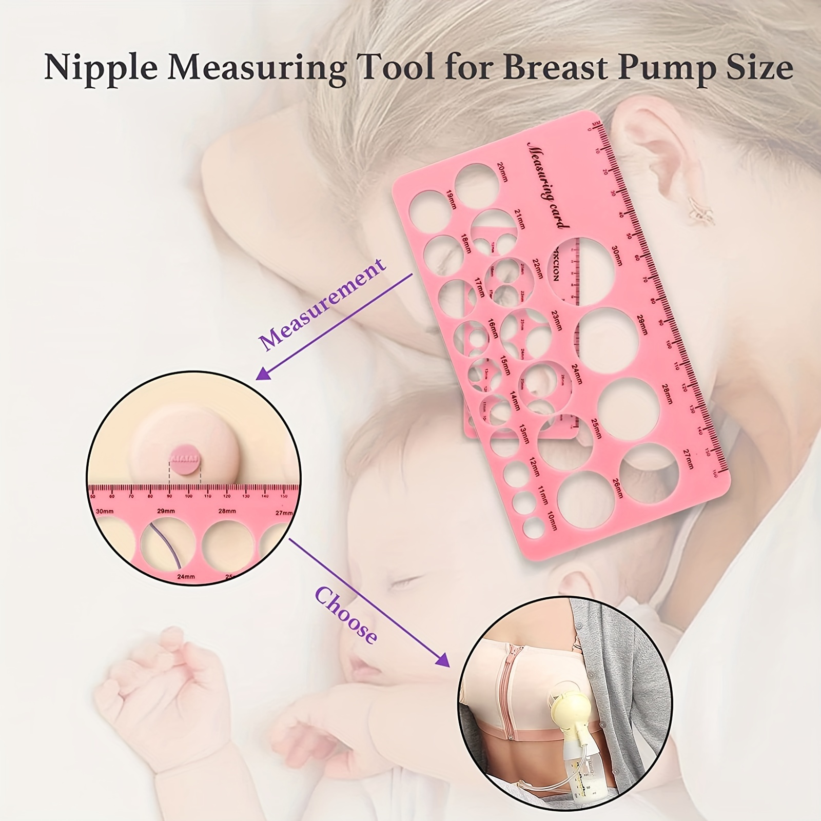 Nipple Ruler Accurate Breast Flange Sizing Measurement Tool - Temu