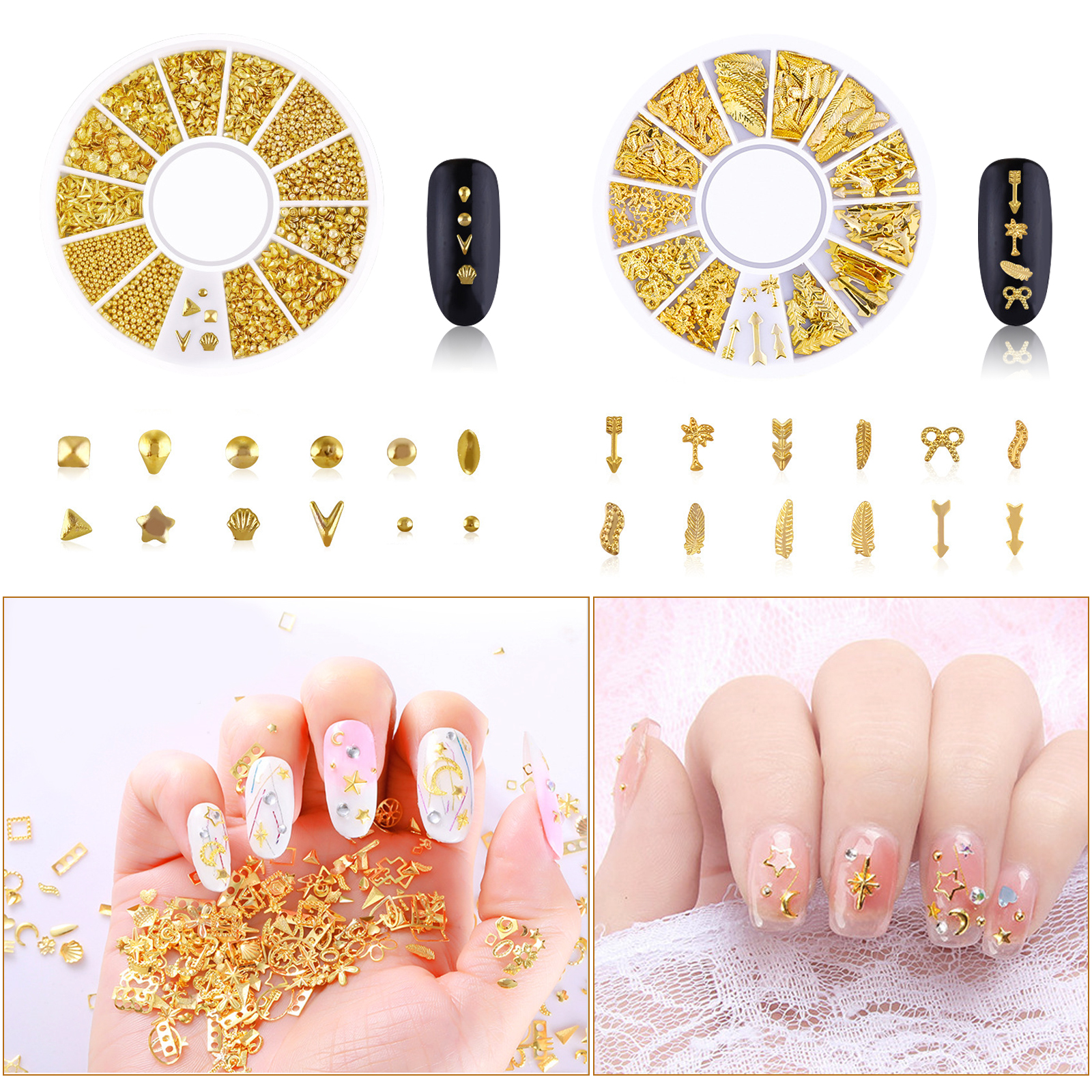 3d Nail Art Jewelry Decoration For Acrylic Nails Heart - Temu